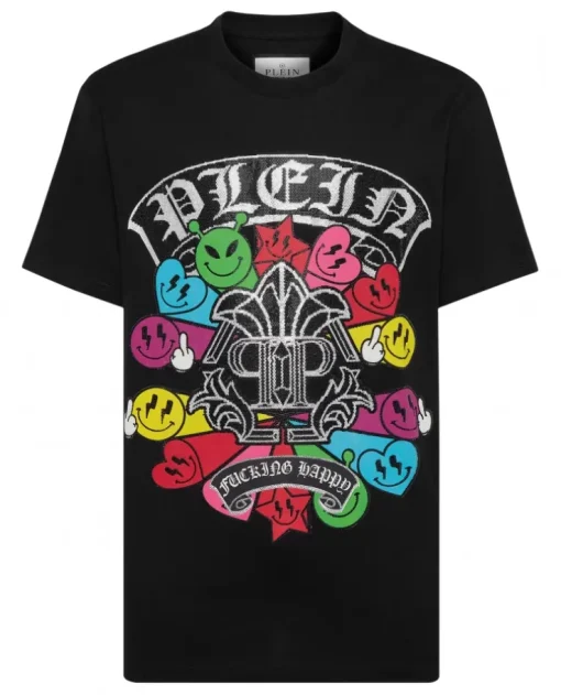 Czarny T-shirt z printem