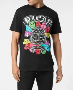 Czarny T-shirt z printem