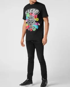 Czarny T-shirt z printem