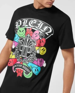 Czarny T-shirt z printem