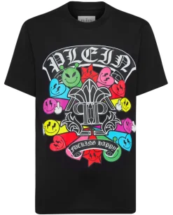 Czarny T-shirt z printem