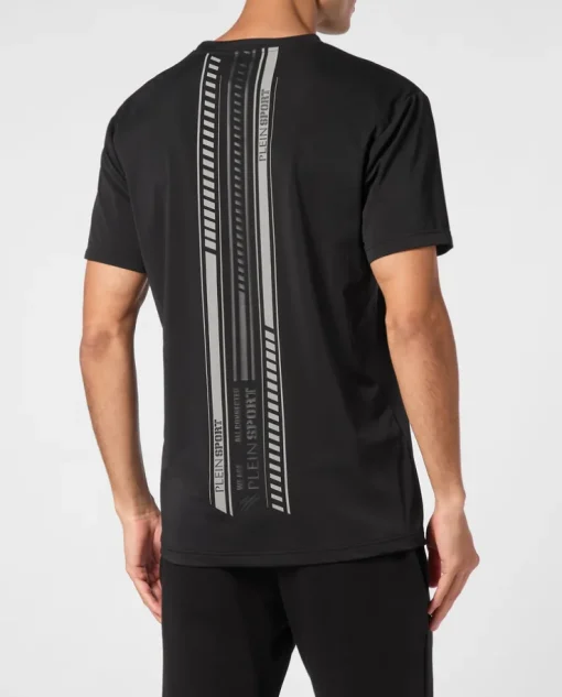 Czarny t-shirt z printem