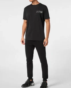 Czarny t-shirt z printem