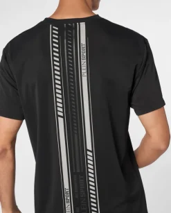 Czarny t-shirt z printem