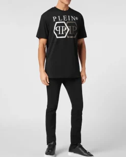 Czarny T-shirt z printem