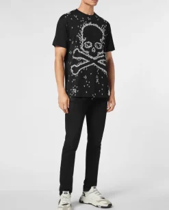 Czarny T-shirt z printem