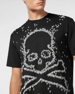 Czarny T-shirt z printem