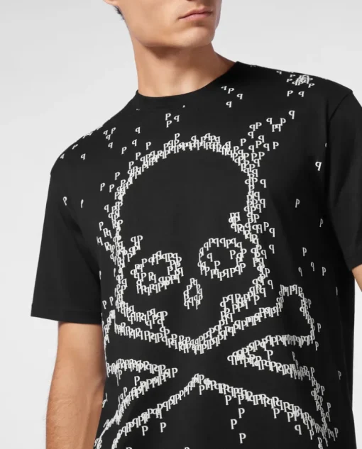 Czarny T-shirt z printem