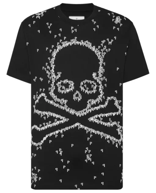 Czarny T-shirt z printem