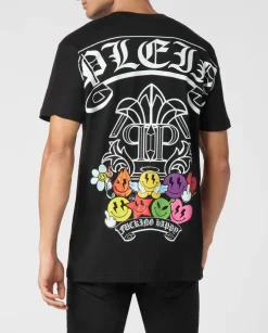 Czarny T-shirt z printem