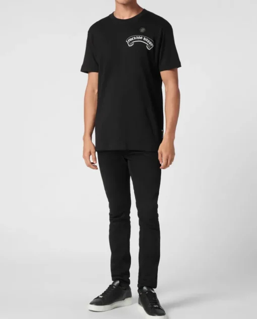 Czarny T-shirt z printem