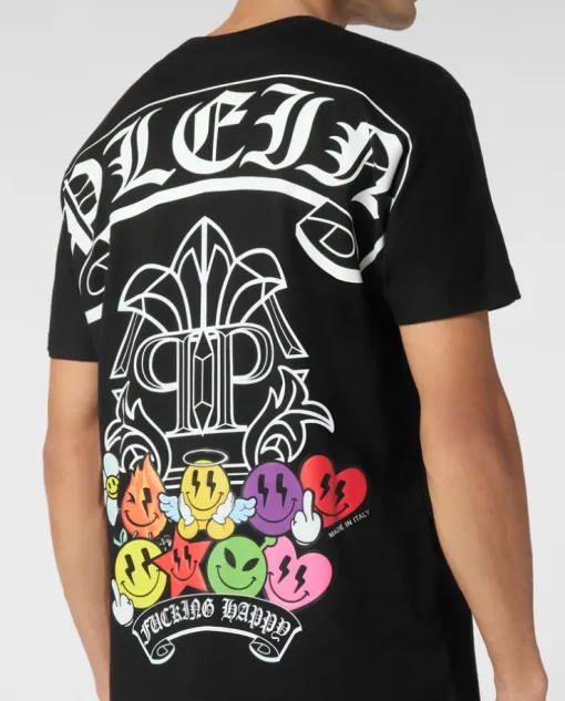 Czarny T-shirt z printem