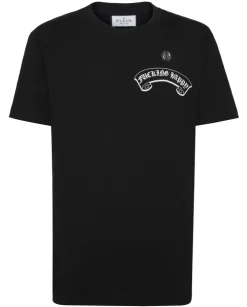 Czarny T-shirt z printem