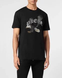 Czarny T-shirt z printem