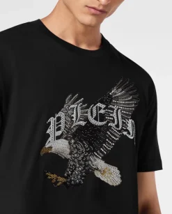 Czarny T-shirt z printem