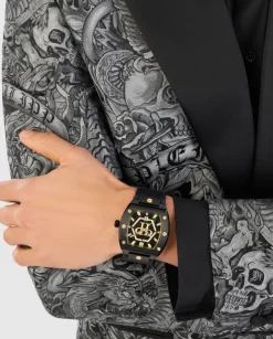 Czarny zegarek HEXAGON PHANTOM