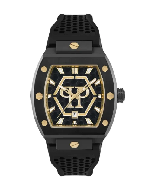 Czarny zegarek HEXAGON PHANTOM