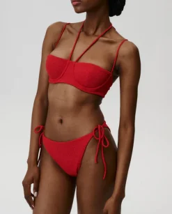 Czerwona góra od bikini Off Duty