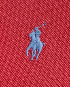 Czerwona koszulka polo Custom Slim Fit