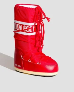 Czerwone śniegowce Nylon