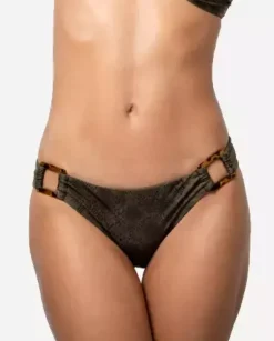 Dół od bikini Flavia Python Khaki