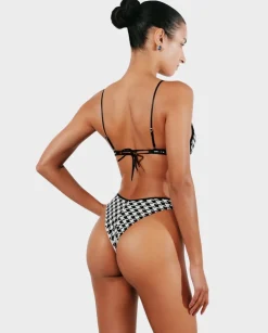 Dół od bikini w pepitkę Venice Petra