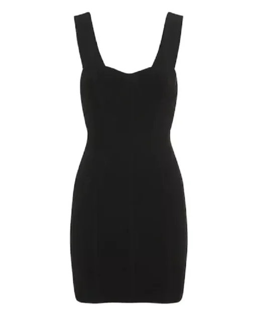 Dopasowana czarna sukienka mini