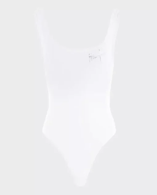 Dopasowane body White Signature Bodysuit