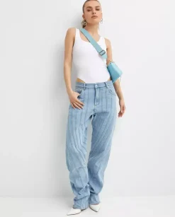 Dopasowane body White Signature Bodysuit