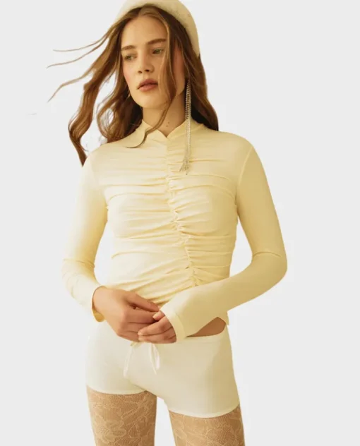 Drapowany longsleeve Mary Kate Butter