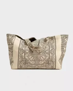 Duża torba shopper Capri Ecru