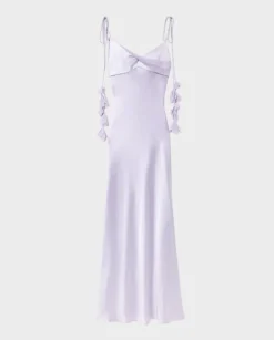Fioletowa sukienka maxi