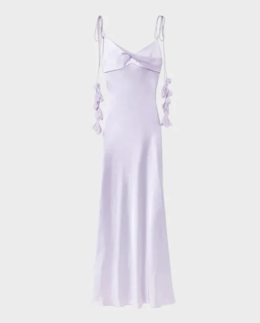 Fioletowa sukienka maxi