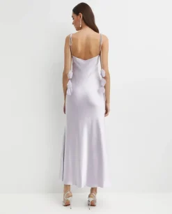 Fioletowa sukienka maxi
