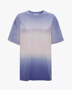 Fioletowy t-shirt z logo