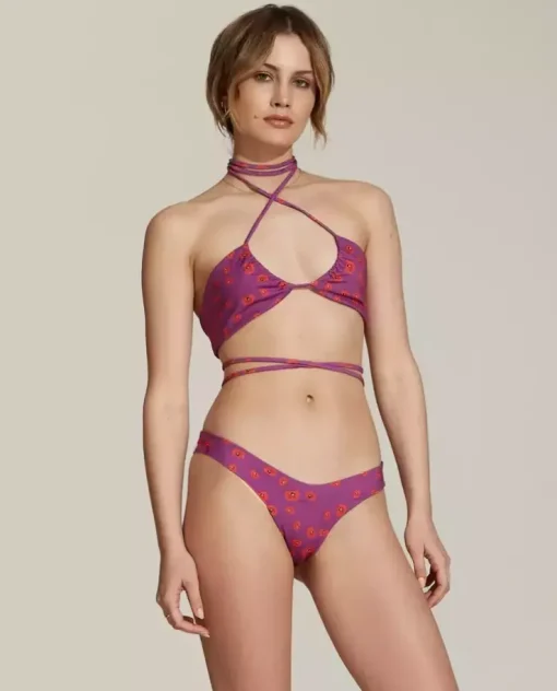 Góra od bikini Violet Poppies