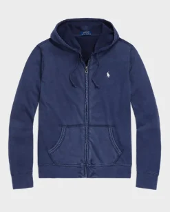 Granatowa bluza z kapturem Regular Fit