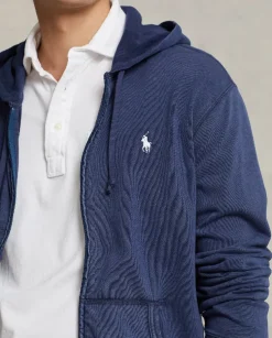 Granatowa bluza z kapturem Regular Fit
