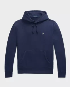 Granatowa bluza z kapturem