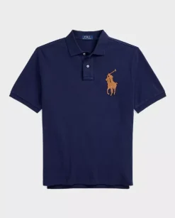Granatowa koszulka polo Classic Fit