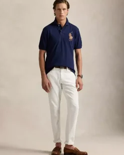 Granatowa koszulka polo Classic Fit