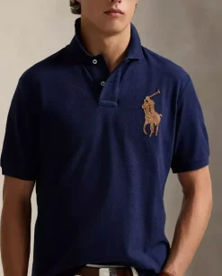 Granatowa koszulka polo Classic Fit