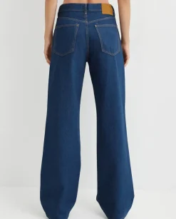 Granatowe jeansy Korea Relaxed Fit