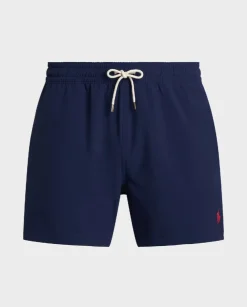 Granatowe spodenki kąpielowe Stretch Slim Fit