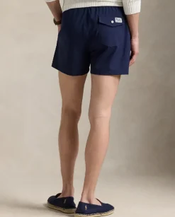 Granatowe spodenki kąpielowe Stretch Slim Fit