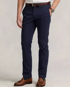 Granatowe spodnie Chino Stretch Straight Fit