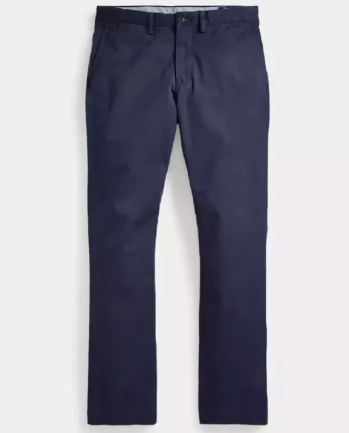 Granatowe spodnie Chino Stretch Straight Fit