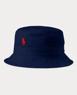 Granatowy kapelusz Bucket