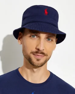 Granatowy kapelusz Bucket