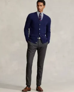 Granatowy kardigan Regular Fit